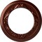 Ekena Millwork Roped Medway Ceiling Medallion (Canopies up to 7 1/2"), 12 1/4"OD x 7 1/2"ID x 7/8"P, Antique Copper CM12MEACS - alternate 1